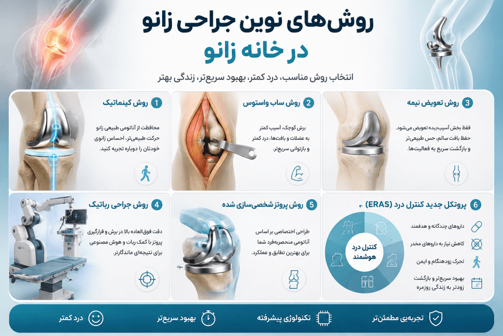 تکنیک‌های پیشرفته در جراحی تعویض مفصل زانو
